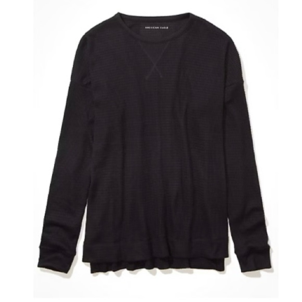 AE Oversized Long-Sleeve Plush T-Shirt